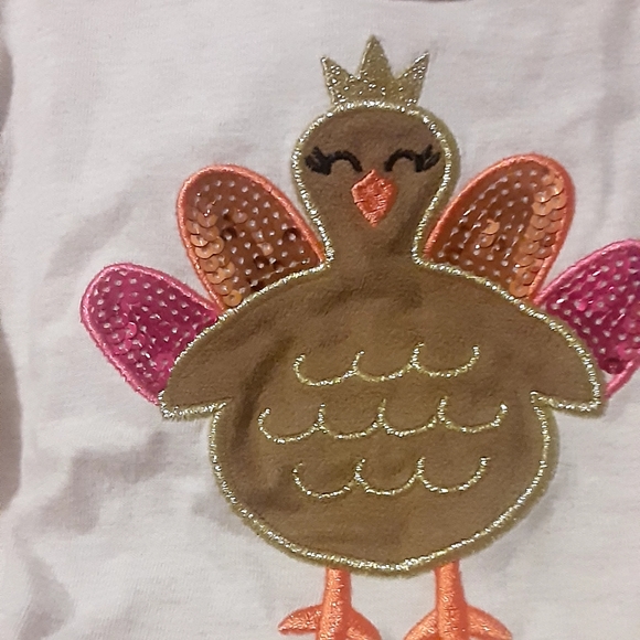 Little Las 3t Thanksgiving top - Picture 4 of 5